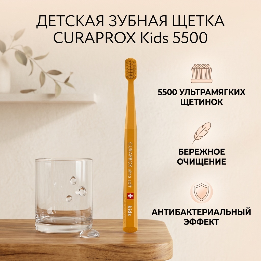 CURAPROX Kids 5500 зубная щетка мягкая 1 шт