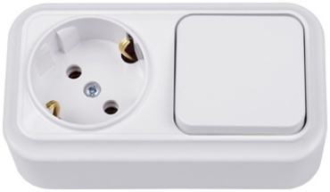 Выключатель клавишный Bylectrica В-РЦ-7112, белый