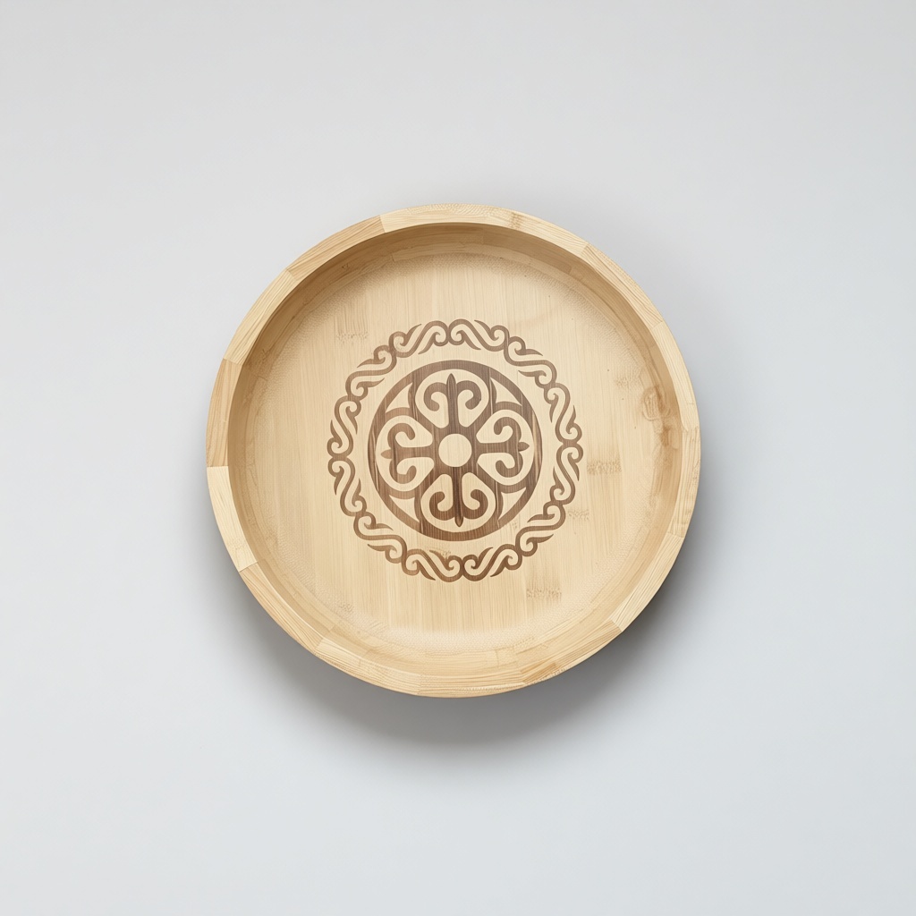 Астау Senderi Kazakh Style Bamboo Collection 25х25 см, дерево, 1 шт