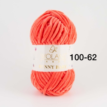 Моток WOLANS Bunny Baby 100-62 пламя 120 м 100 г