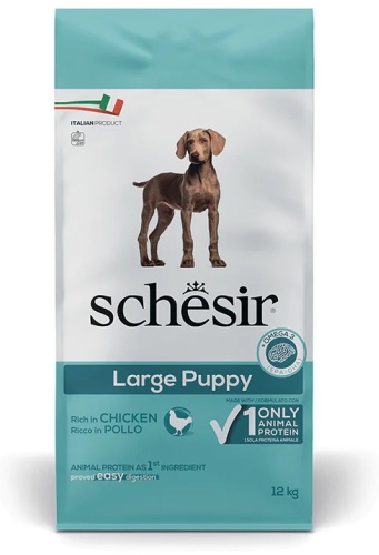 Schesir Large Puppy с курицей для щенков крупных пород 12 кг