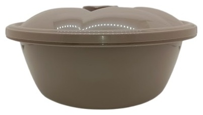STARS PLAST таз 94034-Кор Чашка круглая с крышкой 14 л STARS PLAST (Коричневый) 14 л