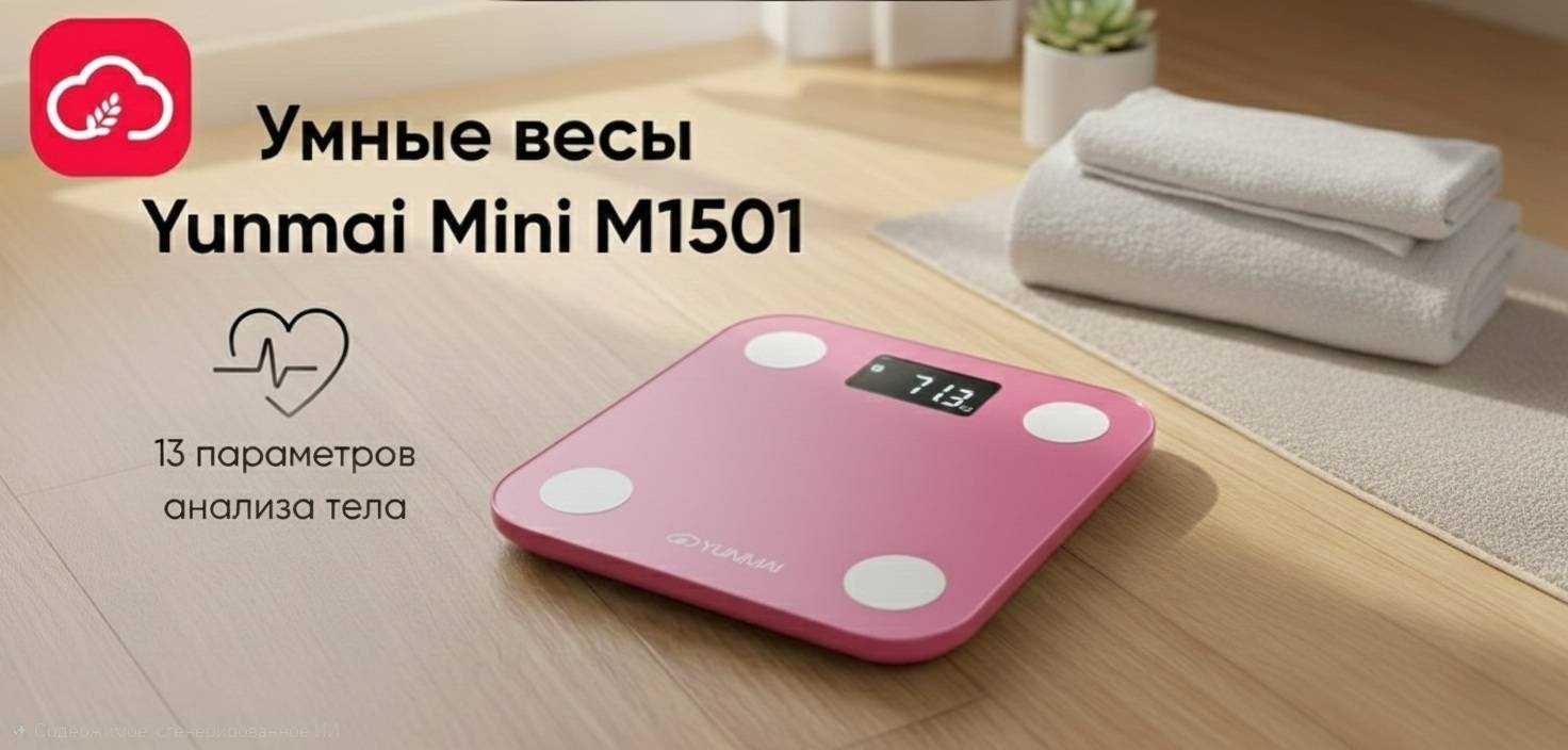 Напольные весы Yunmai электронные M1501 до 150 кг