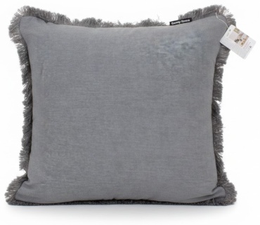 Подушка декоративная Danny Home 45x45 см, с бахрамой