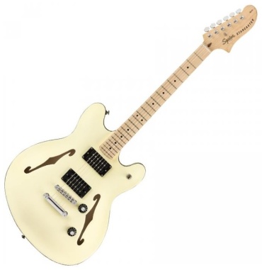 Squier полуакустическая FENDER SQUIER AFFINITY STARCASTER MN OWT белый