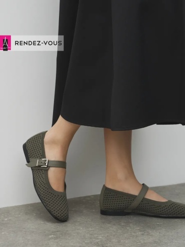 Балетки Tendance зеленый