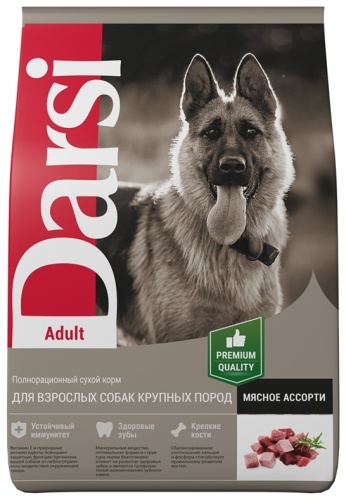 Darsi Мясное ассорти для взрослых крупных пород 10 кг