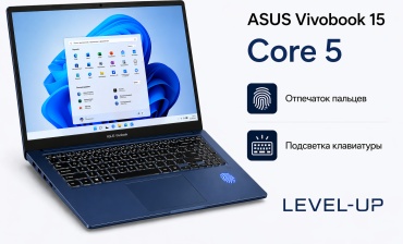 ASUS Vivobook F1504V 15.6" / 16 Гб / SSD 1000 Гб / Win 11 Pro / 90NB17Y1-M00K0