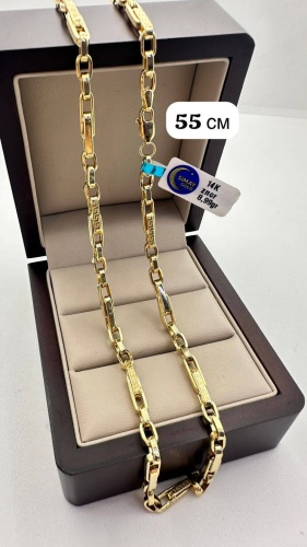 BAQ BRAND 48523651 длина 55 см, вес 8.99 г золото, плетение якорное