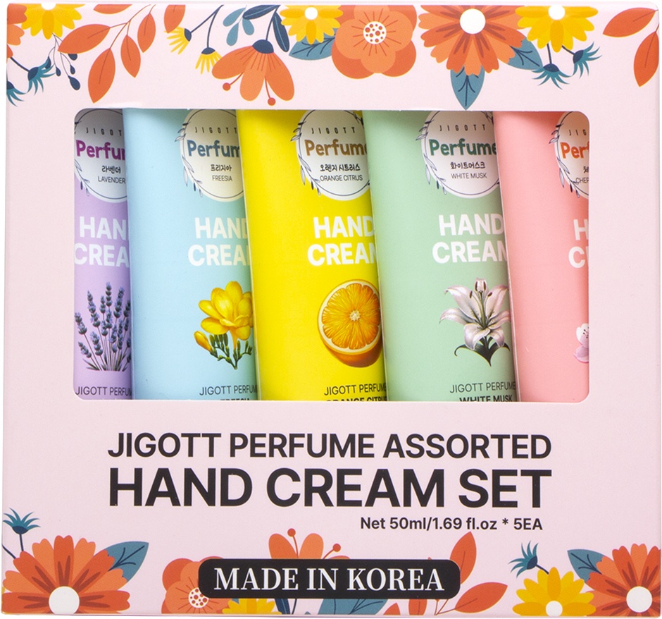 JIGOTT Perfume Assorted Hand Cream Set Набор Ароматных Кремов для Рук 5шт набор для кожи рук унисекс