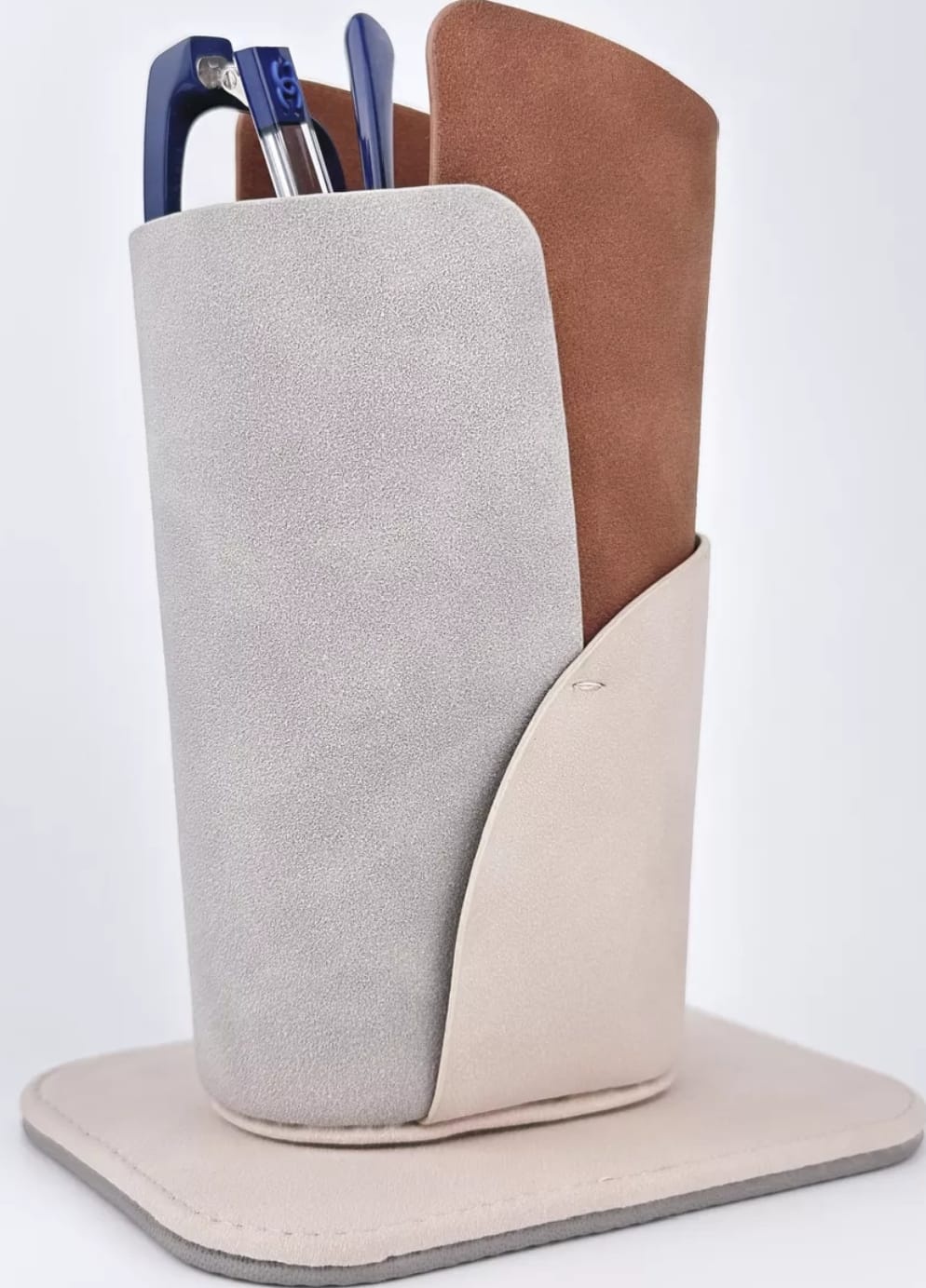 Жесткий футляр Stax искусственная кожа, 14.5 x 11 см бежевый, коричневый