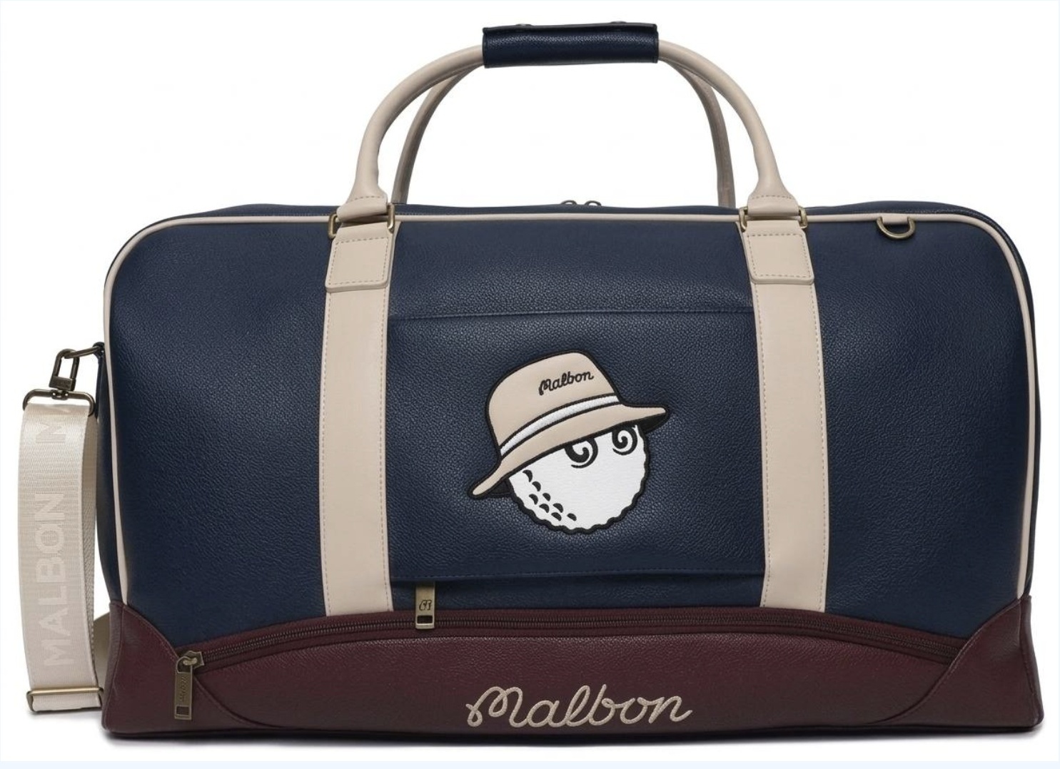 Сумка SQAQ Malbon Boston экокожа темно-синий 38 л