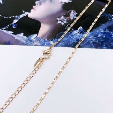 Цепь Xuping Jewelry длина 45 см бижутерный сплав, медицинская сталь, медицинское золото без вставок