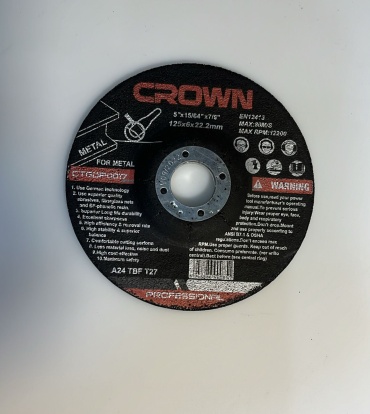 CROWN шлифовальный абразивный диск CTGDP0016 115x22.2 мм 1 шт
