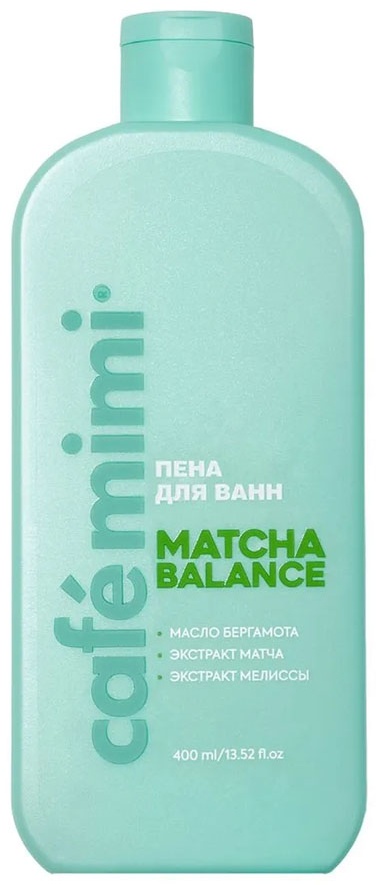 Cafe Mimi Пена для ванн Matcha Balance пена для ванны 400 мл