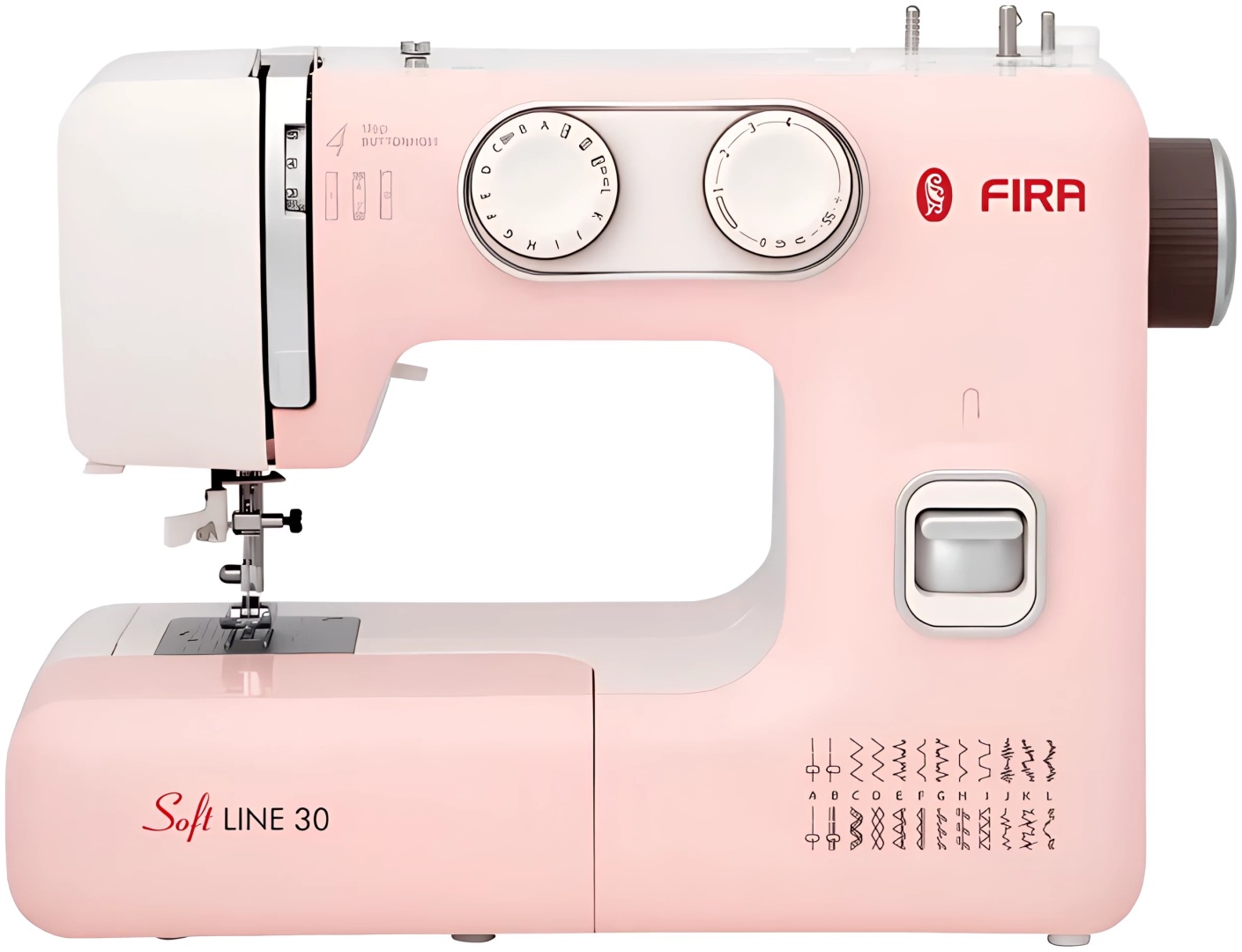 Швейная машина Fira Soft Line 30 белый, розовый