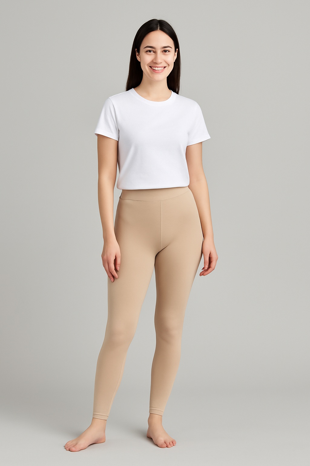 Леггинсы Exclusive model бежевый