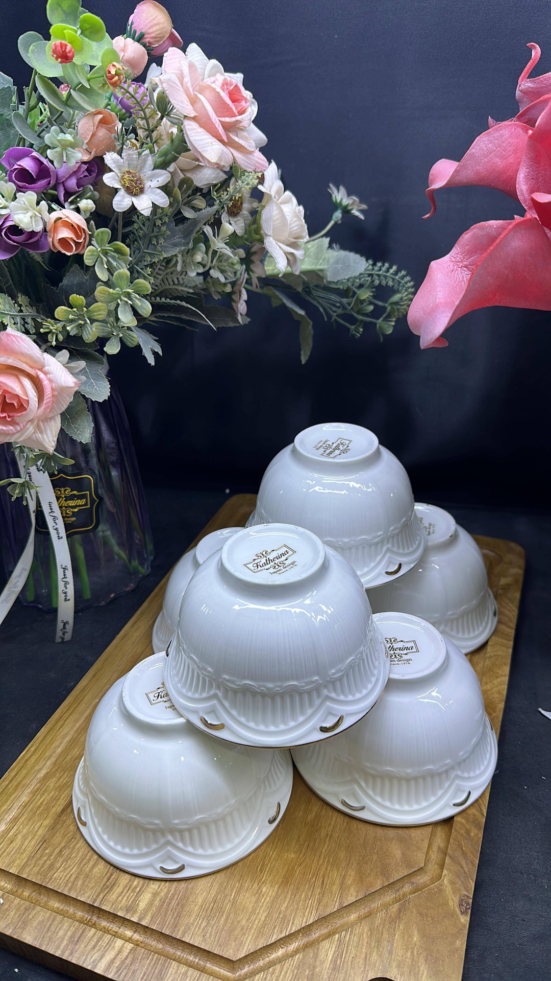 Набор пиал Katherina 6 шт, 200 мл, костяной фарфор