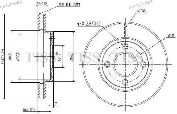 JD Диск Тормозной JBD0072