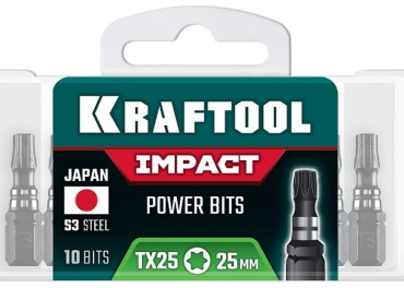 Kraftool набор бит 26195-25-25-S10 10 шт
