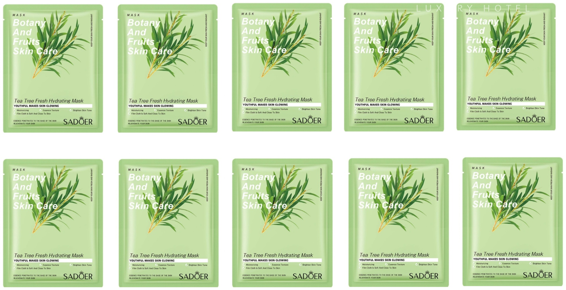 Маска для лица SADOER тканевая Botany Tea Tree 10 шт