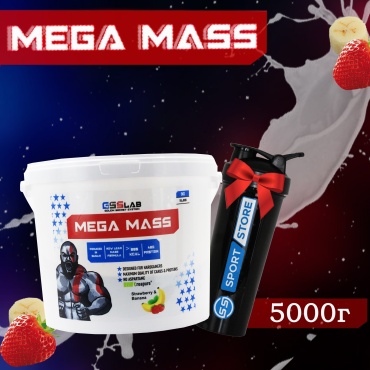 GSS LAB Mega Mass Клубника-Банан 5000 г