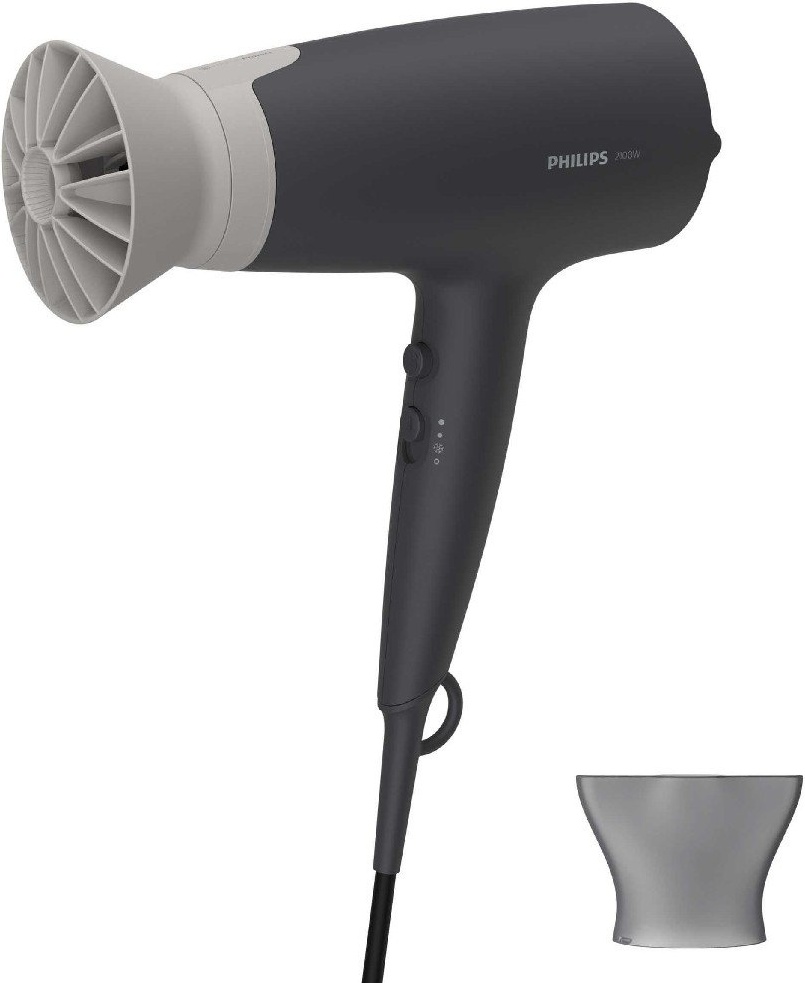 Philips BHD351/10 фен черный, серый