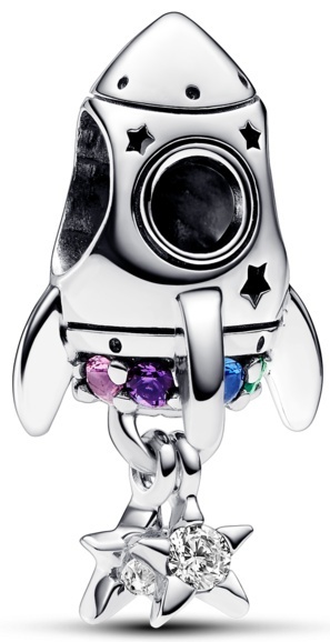 Шарм PANDORA «Космическая любовь» 792831C01 вес 1.9 г серебро, цирконий