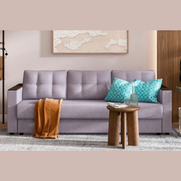 Диван Divan Boss АТЛАНТА 3 SE, 216х98 см, обивка рогожка, серый