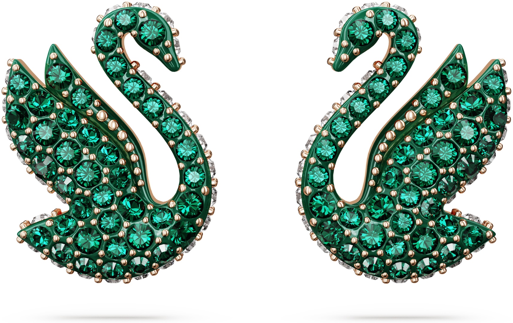 Серьги Swarovski ювелирный сплав, кристаллы Swarovski