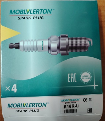 Свеча зажигания MOBLVLERTON K16R-U