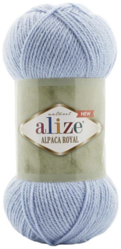 Моток Alize Alpaca Royal NEW 356 голубой 250 м 100 г