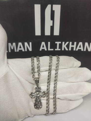 Колье IMAN ALIKHAN IA00078 длина 60 см вес 17 г серебро, без вставок