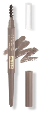 Zeena Водостойкий карандаш для бровей Brow Pencil WP, 010 Ash карандаш коричневый 010