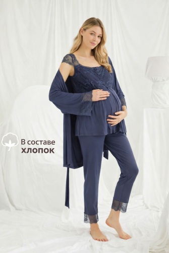 Пижама mamabest синий