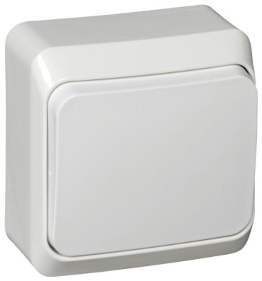 Выключатель клавишный Systeme electric BA10-004B, белый