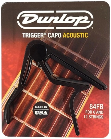 Каподастр DUNLOP 84FB Trigger Flat Black
