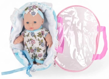 Пупс Играйка Пупс в переносной сумочке Sweet Baby 20 см