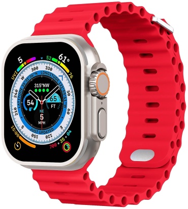 Ремешок BOGEMA для Apple Watch Ultra, Watch Ultra 3, Watch Ultra 2 красный