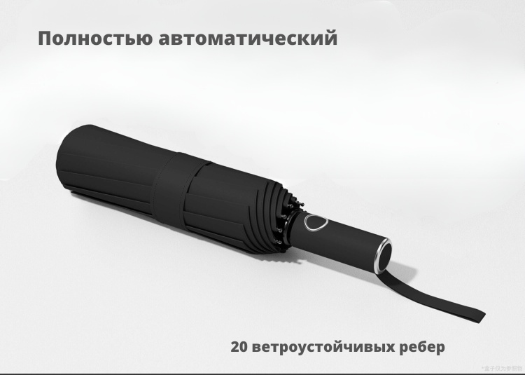 Складной зонт AFAMU автомат черный