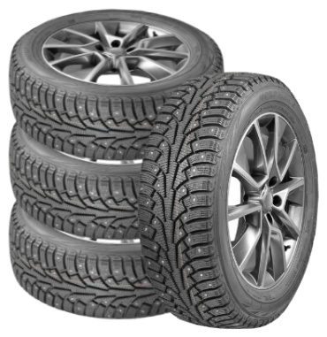 Ikon Tyres (Nokian) Nordman 5 205/70 R15 100 T с шипами + бесплатный шиномонтаж