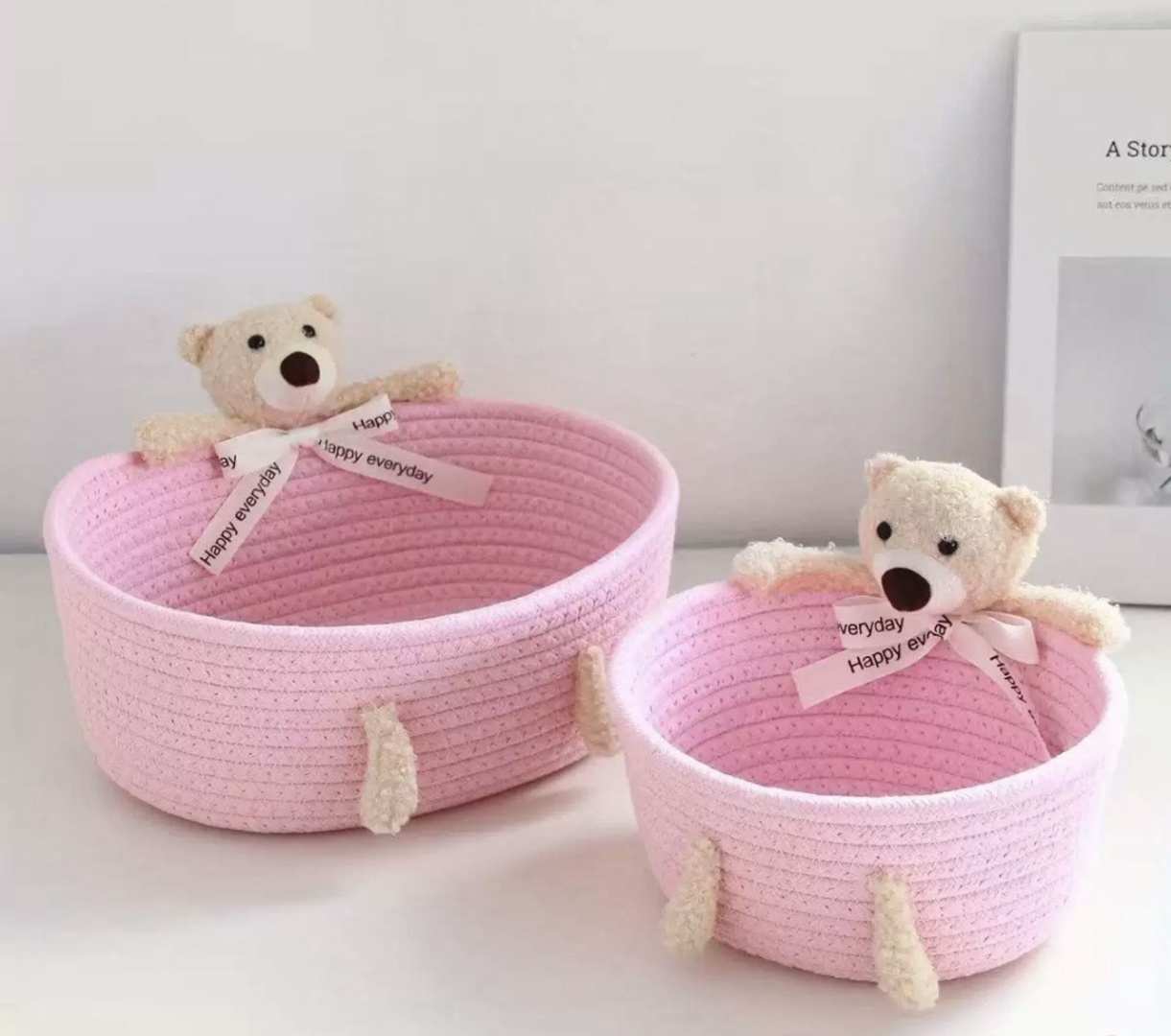 Корзина универсальная 30x21x11 см, текстиль