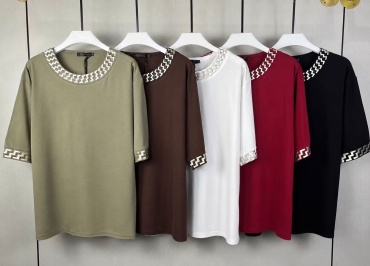 Футболка NA & Ami Brand Стразы, рисунок черный