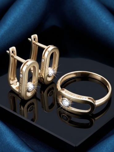 Ambrosi A0526577 вес 5.77 г золото, фианит