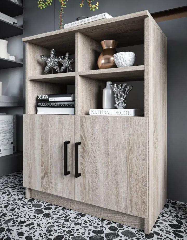 Купить Комод Комод деревянный шкаф для вещей, 60x33x77 см, бежевый в ...