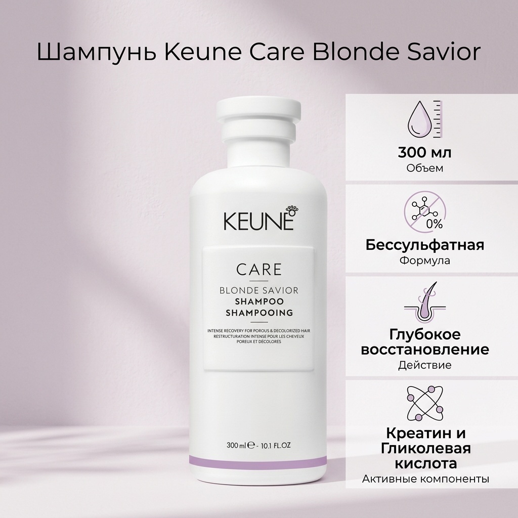 Keune Care Blonde Savior шампунь 300 мл