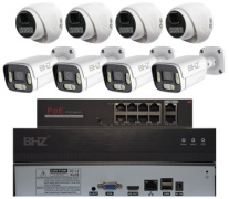 BHZ комплект видеонаблюдения BHZ комплект видеонаблюдения 4MP 8K, 4 расширение 3840x2160