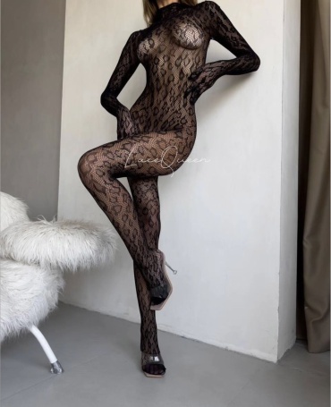 Боди LaceQueen черный