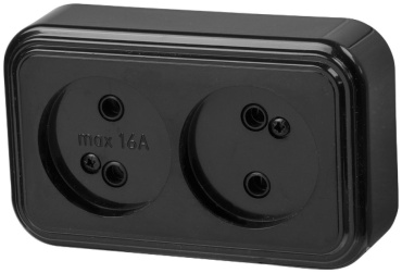 Розетка Юпитер JP7412-06, черный