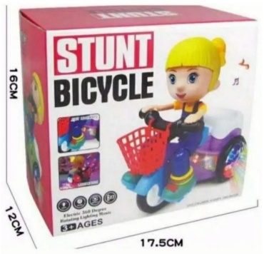 Заводная игрушка Toys Трюковой велосипед